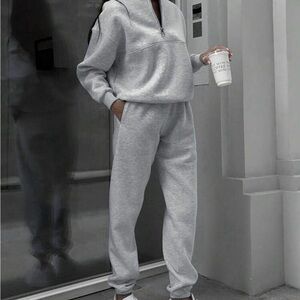 Gray Women's Sweat Set